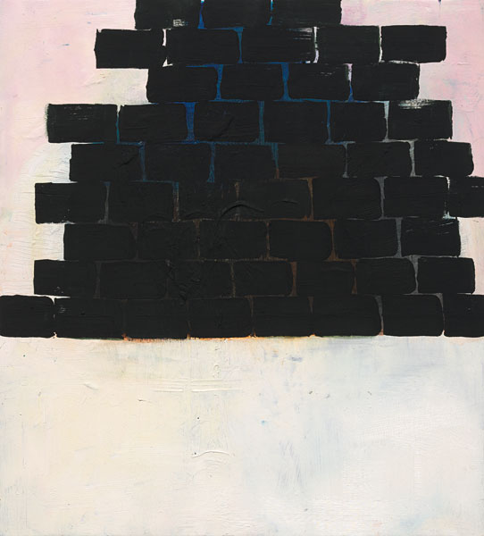 <div style='position:relative;top:70px;'>Mauer</div><div style='margin-top:75px;font-size:12px'>2010, 50 x 45 cm</span></div>